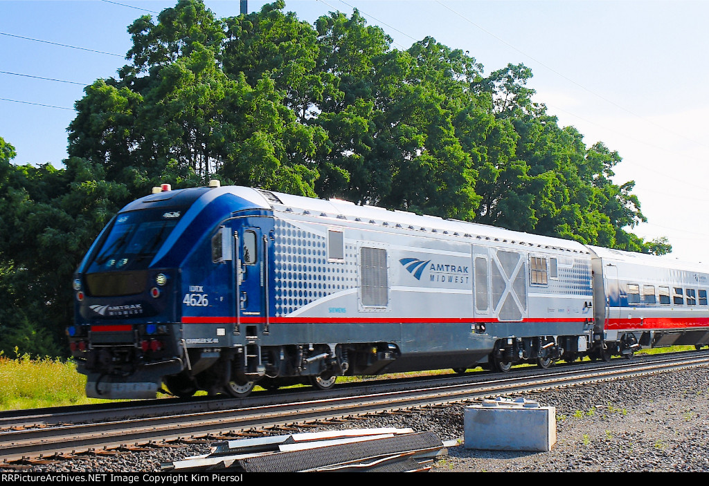 IDTX 4626 Amtrak Midwest Illinois Zephyr